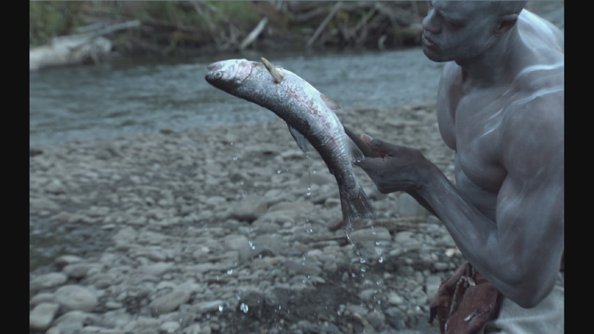 early human spear fishing