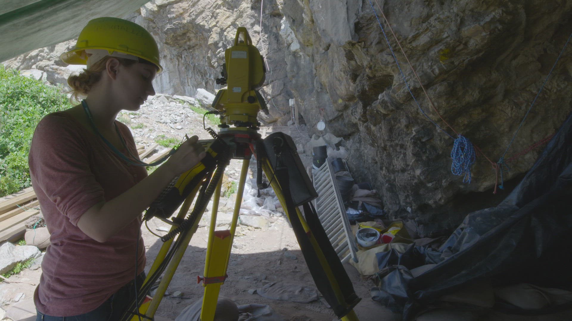archaeologists at Blombos Cave