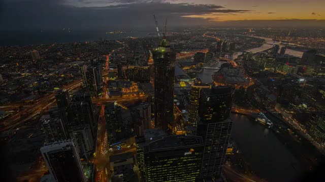 Melbourne Skydeck Sunset Timelapse 5.7K
