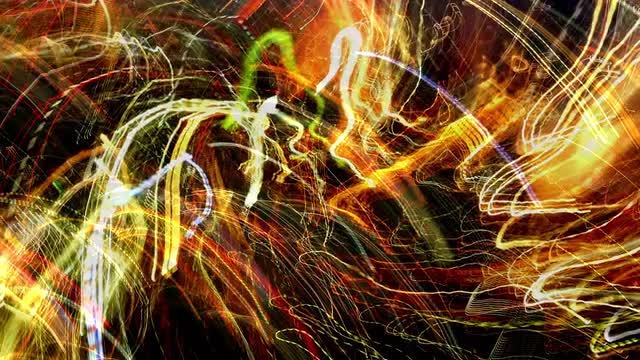 Experimental Abstract Light Patterns created from Long Exposures