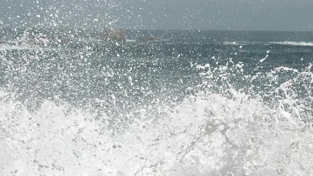 Medium Shot Ocean Spray