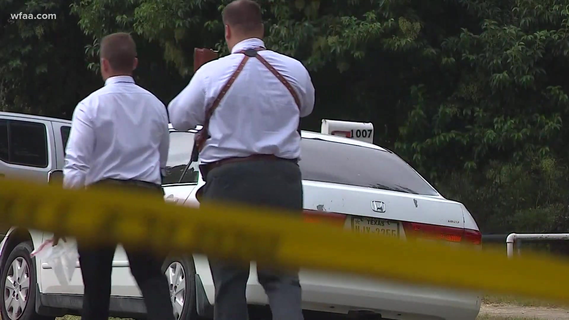 Dallas police say James Faith was shot in Oak Cliff while walking his dog with his wife