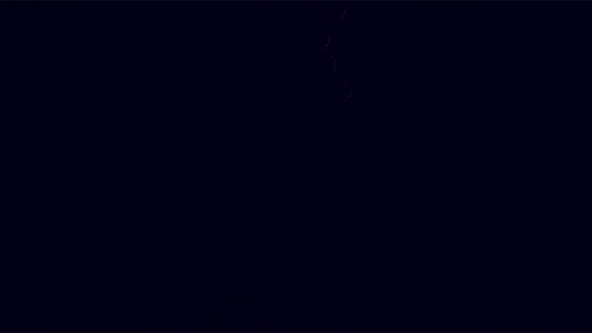 Dramatic, forked lightning dances across sky, 35mm film to 4K