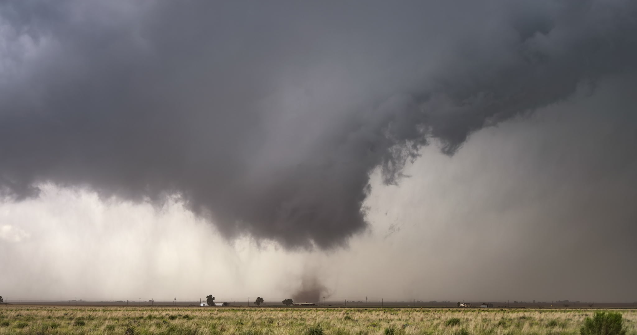 Texas Tornado - Small tornado forms near Morton, Texas, 4K