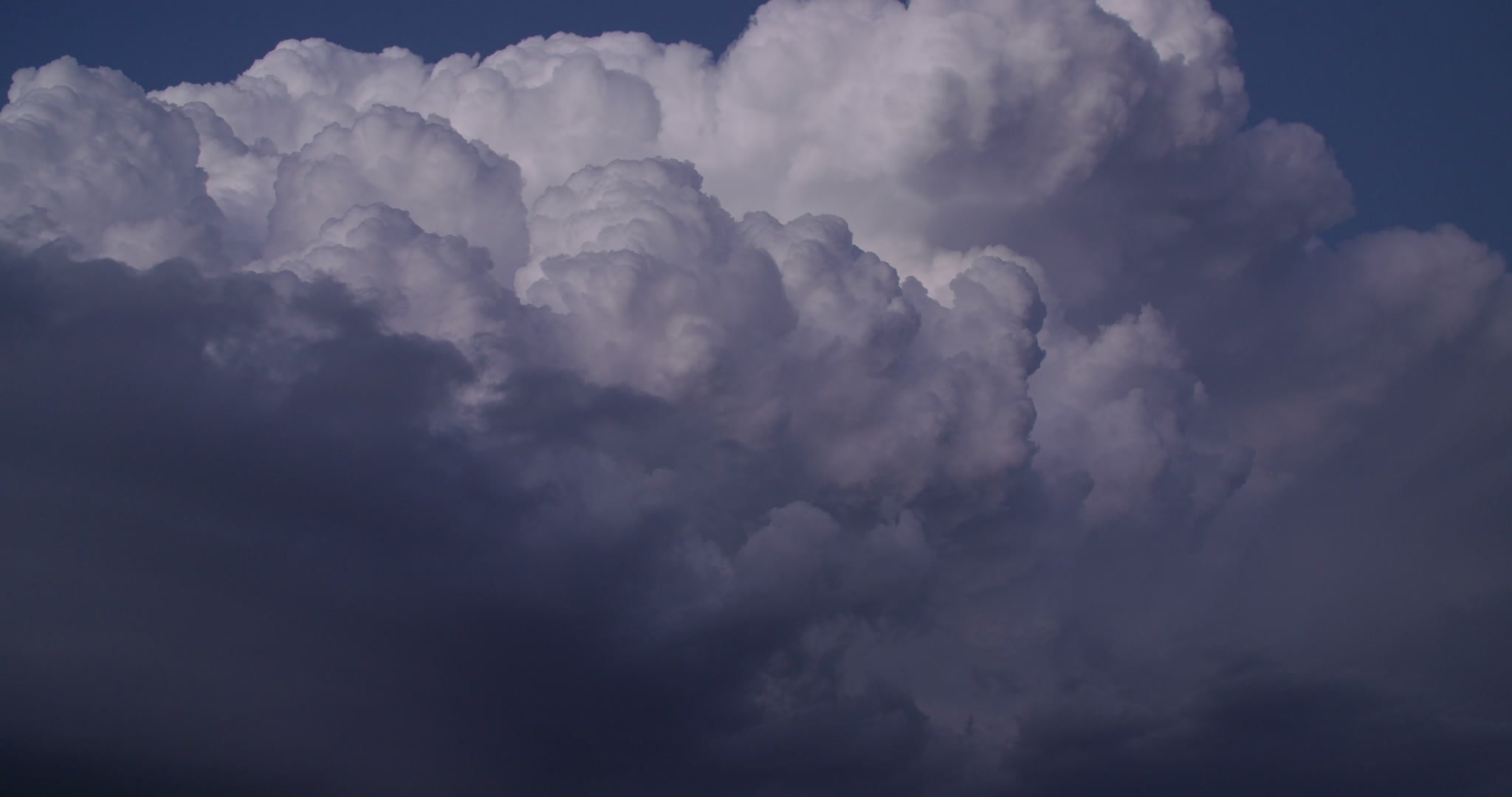 4K Storm Clouds - Close-up, thunderstorm at dusk, lightning