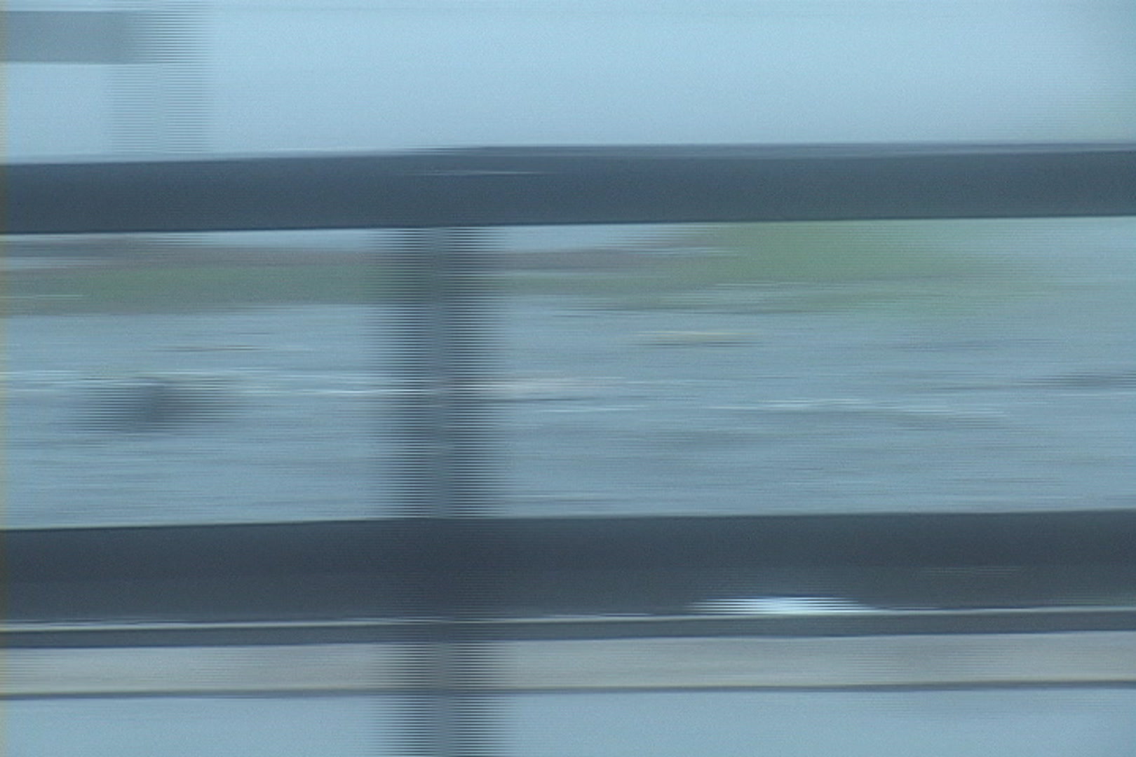 Trash can floats in storm surge during Hurricane Katrina