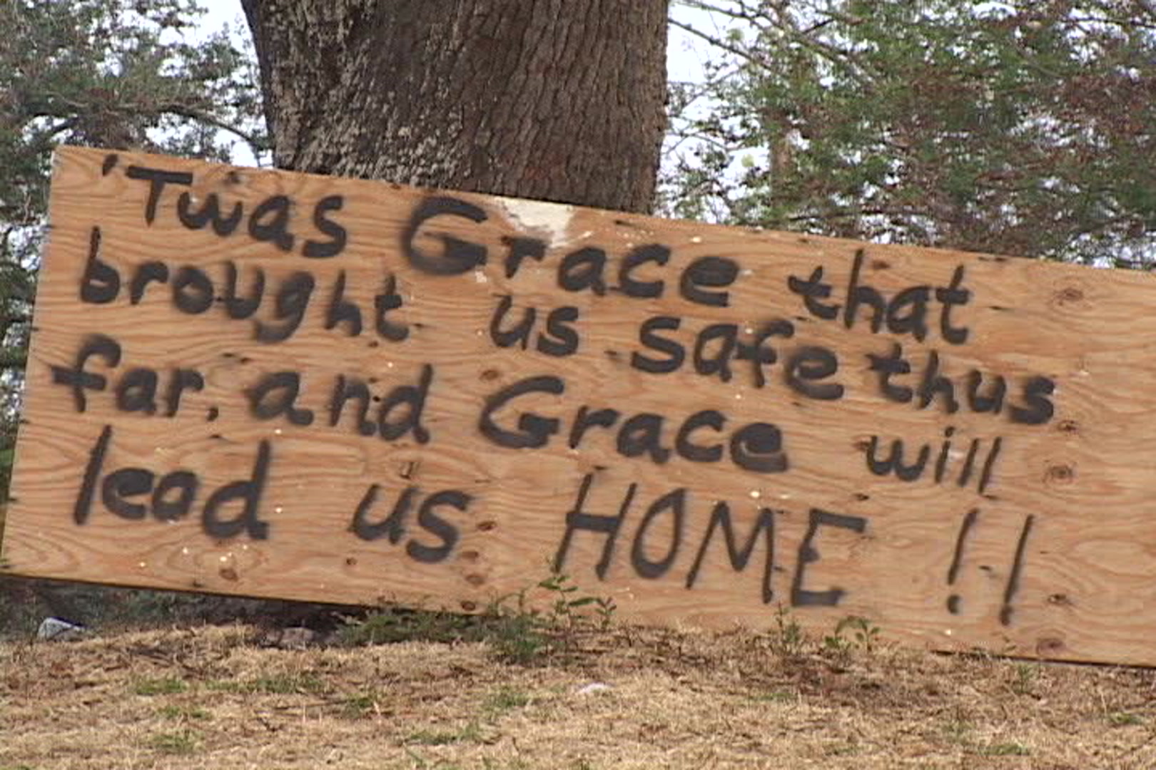 Hopeful sign, Hurricane Katrina aftermath