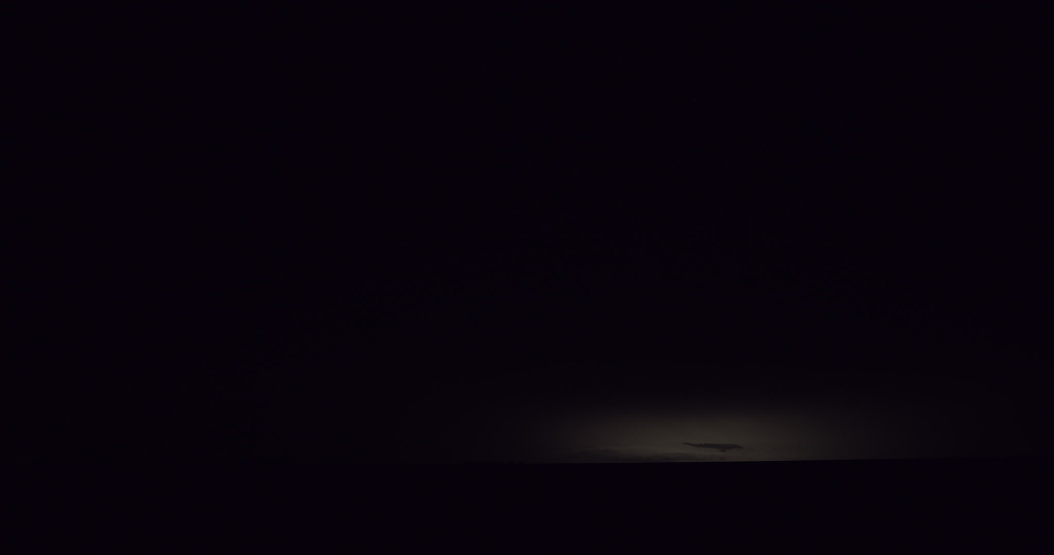 Big flashes and bolts, lightning storm at night, rural Kansas, 4K