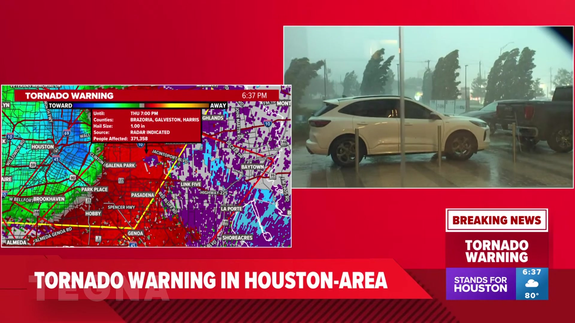 Chief Meteorologist David Paul is tracking severe weather across the Houston area