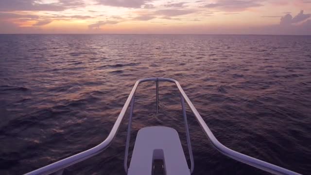 Cruise Boat Returning Home In Sunset