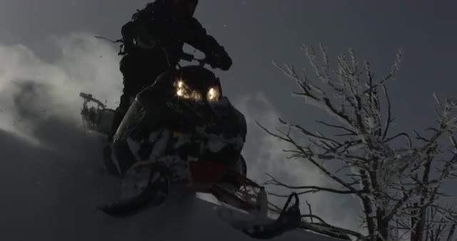 Snowmobile Landing