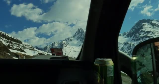 Snowy Mountains Driving View 4K