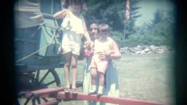 Vintage Film Family at Western Theme Park