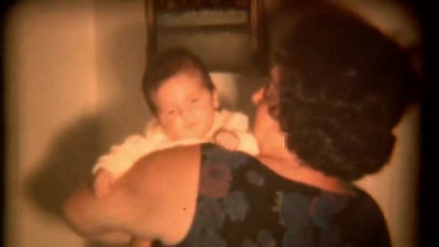 Vintage Film Changing Diaper