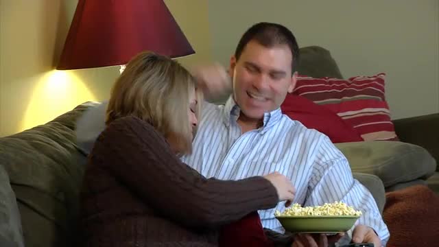 Couple Watching TV 1361