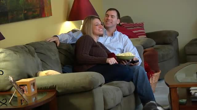 Couple Watching TV 1360