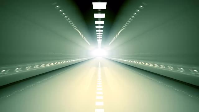 Tunnel with light at the end loopable