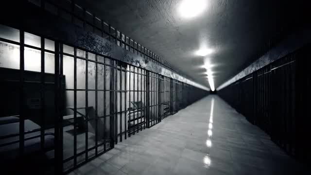 Infinite prison cells looped animation.