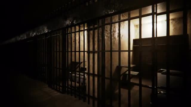 Infinite prison cells looped animation.