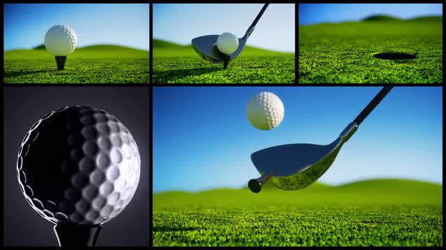 Golf collage