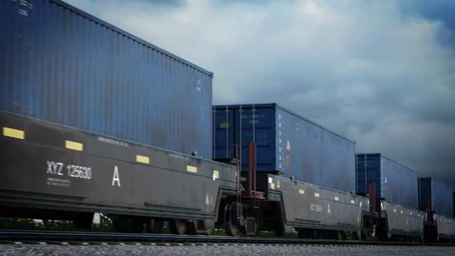 3d animation of cargo carriage