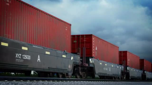 3d animation of cargo carriage