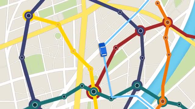 Gps Navigation Concept Metro scheme