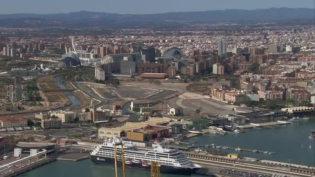 Aerial Shot of Valencia, Spain