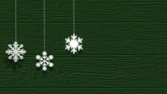 Snowflakes Falling On Wooden Background Xmas holidays winter