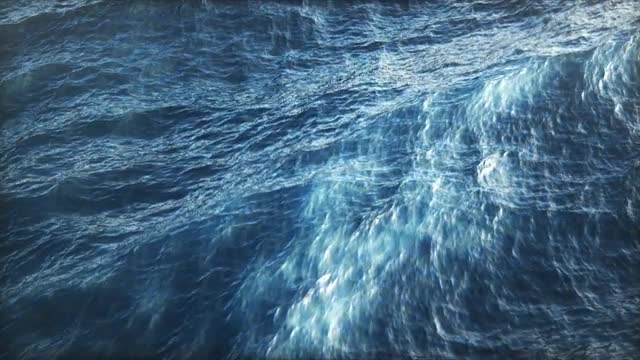 Sea Waves. Water Blue Ocean Ripple