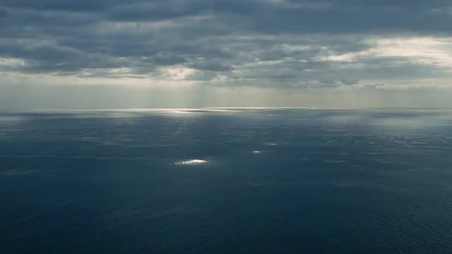 real blue ocean overcast 1/2