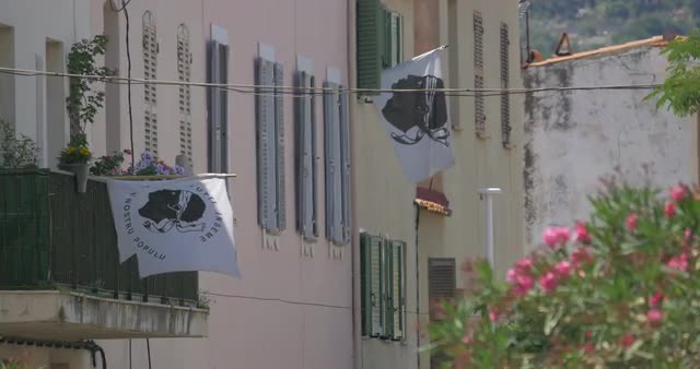 4K, Corsica Flags,  France