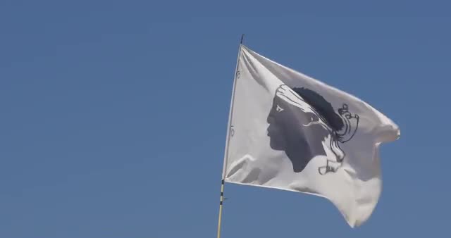 4K, Corsica Flag, France