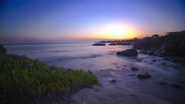 Sunset Beach Timelapse 4K