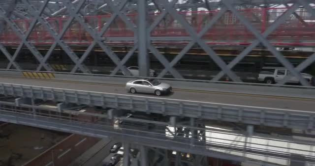 Tracking car on Bridge in Brookyln 