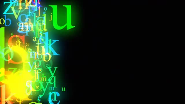 Alphabet On White Loop