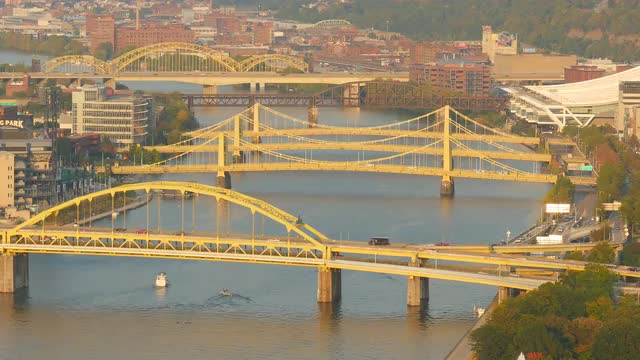 4K Pittsburgh Allegheny River Bridges 7