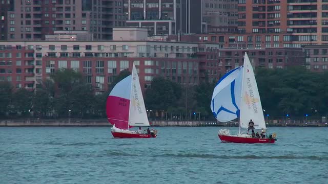 Sailboats on the Hudson River 1