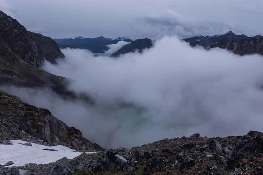 Timelapse from Snowbird Hut in Talkeetna Mountains 4K / 5K