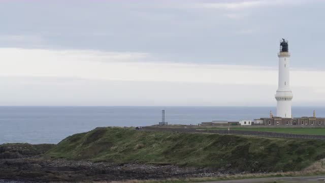 Girdle Ness Lighthouse, near Aberdeen in Scotland.