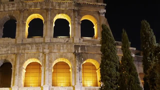 Night Coliseum. Rome, Italy