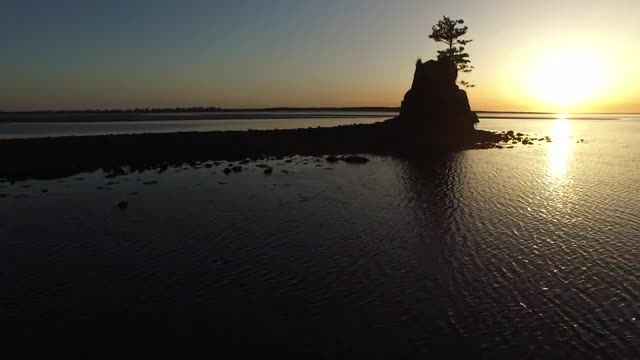 Aerial shot of Siletz Bay, Lincoln City, Oregon Aerial shot of Siletz Bay, Lincoln City, Oregon