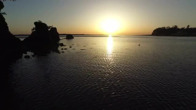 Aerial shot of Siletz Bay, Lincoln City, Oregon Aerial shot of Siletz Bay, Lincoln City, Oregon