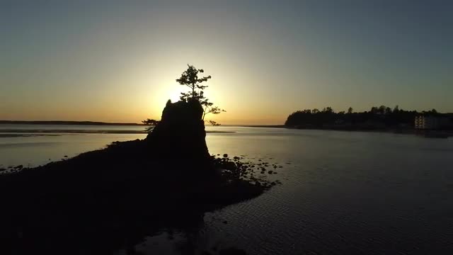 Aerial shot of Siletz Bay, Lincoln City, Oregon Aerial shot of Siletz Bay, Lincoln City, Oregon