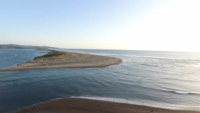 Aerial shot of Siletz Bay, Lincoln City, Oregon Aerial shot of Siletz Bay, Lincoln City, Oregon