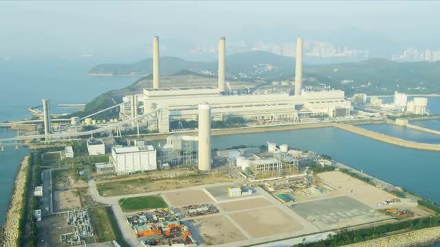 Aerial View Lamma Power Station, Hong Kong