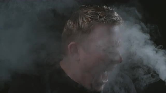 Smoke in mans face, slow motion; shot on Phantom Flex 4K at 1000 fps