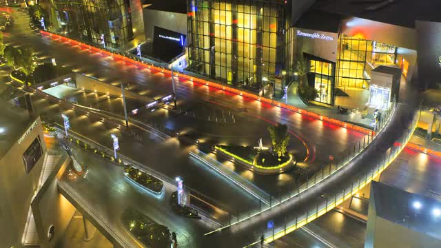 Time lapse Las Vegas night  neon illuminated Casinos Nevada USA