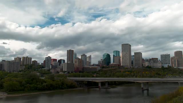 Time lapse of downtown Edmonton, Alberta, Canada