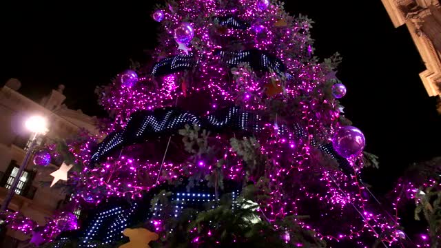 Christmas High Pink Led Light Tree